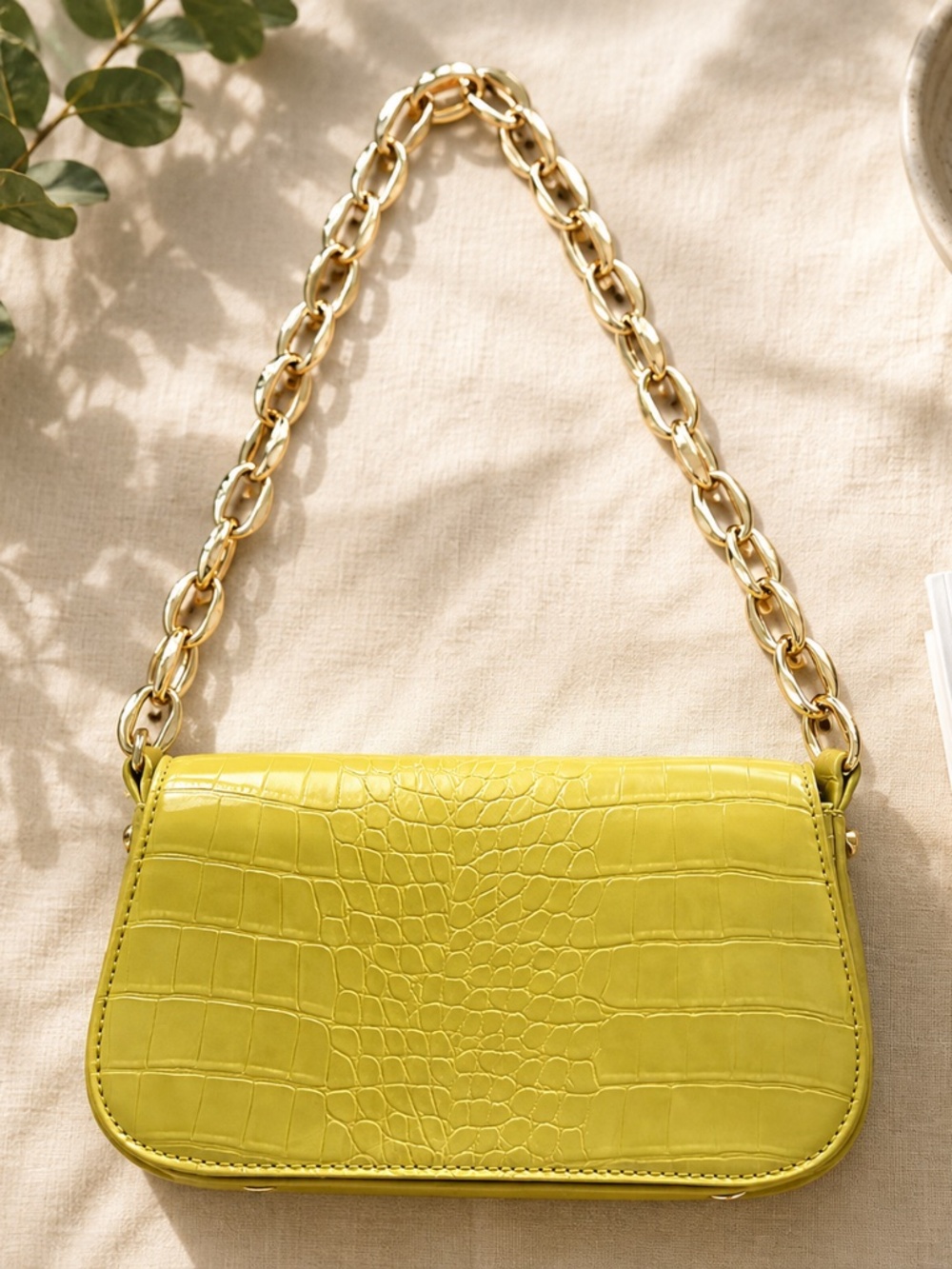 ZARA Lime Green Handbag